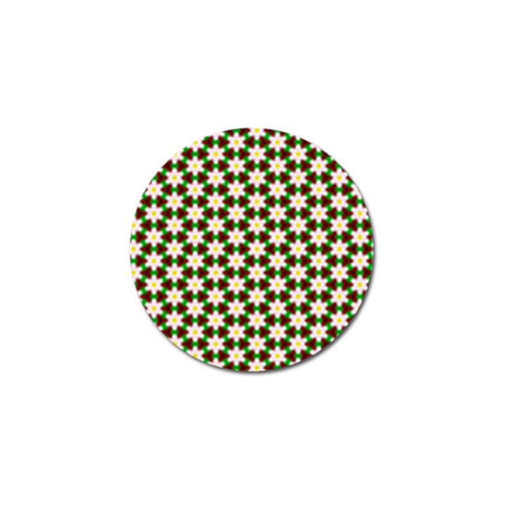 Pattern Flowers White Green Golf Ball Marker (10 pack)