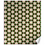 Pattern Flowers White Green Canvas 20  x 24  19.57 x23.15  Canvas - 1