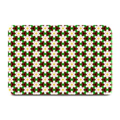 Pattern Flowers White Green Plate Mats