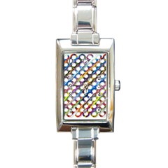 Rings Geometric Circles Random Rectangle Italian Charm Watch by HermanTelo