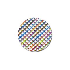 Rings Geometric Circles Random Golf Ball Marker