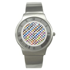 Rings Geometric Circles Random Stainless Steel Watch by HermanTelo