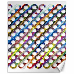 Rings Geometric Circles Random Canvas 16  X 20 