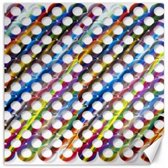 Rings Geometric Circles Random Canvas 20  X 20 