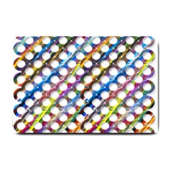 Rings Geometric Circles Random Small Doormat  by HermanTelo