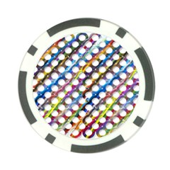 Rings Geometric Circles Random Poker Chip Card Guard (10 Pack) by HermanTelo