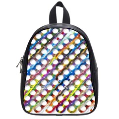 Rings Geometric Circles Random School Bag (small)