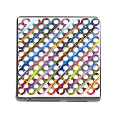 Rings Geometric Circles Random Memory Card Reader (square 5 Slot) by HermanTelo