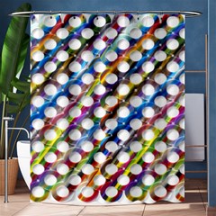 Rings Geometric Circles Random Shower Curtain 60  X 72  (medium) 