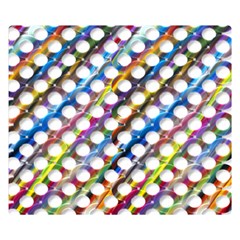 Rings Geometric Circles Random Double Sided Flano Blanket (small) 