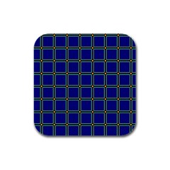 Background Pattern Design Geometric Rubber Square Coaster (4 Pack)  by Sudhe