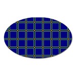 Background Pattern Design Geometric Oval Magnet Front