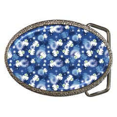 White Flowers Summer Plant Belt Buckles by HermanTelo