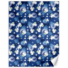 White Flowers Summer Plant Canvas 18  X 24 