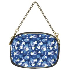 White Flowers Summer Plant Chain Purse (one Side)