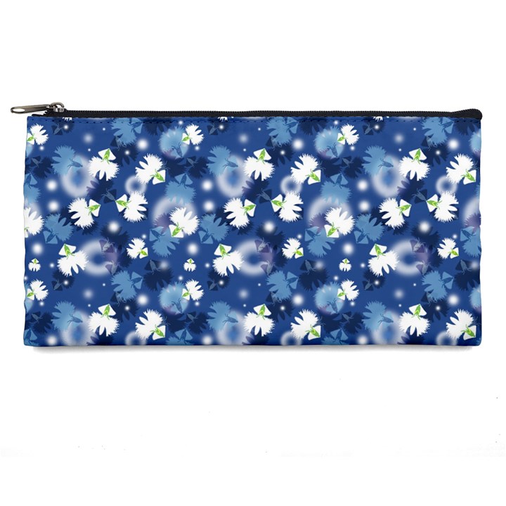 White Flowers Summer Plant Pencil Cases