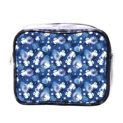 White Flowers Summer Plant Mini Toiletries Bag (one Side) by HermanTelo