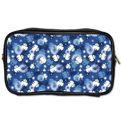 White Flowers Summer Plant Toiletries Bag (one Side)