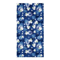 White Flowers Summer Plant Shower Curtain 36  X 72  (stall) 