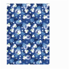 White Flowers Summer Plant Large Garden Flag (two Sides) by HermanTelo