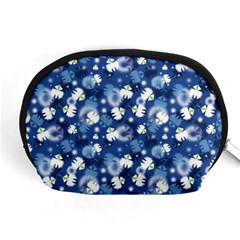 White Flowers Summer Plant Accessory Pouch (medium) by HermanTelo