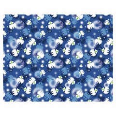 White Flowers Summer Plant Double Sided Flano Blanket (medium) 