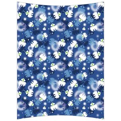 White Flowers Summer Plant Back Support Cushion