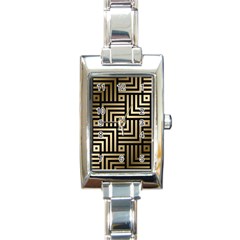 Geometric Pattern   Seamless Luxury Gold Vector Rectangle Italian Charm Watch by Sudhe