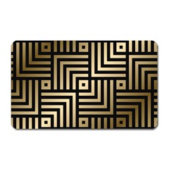 Geometric Pattern   Seamless Luxury Gold Vector Magnet (rectangular) by Sudhe