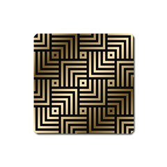 Geometric Pattern   Seamless Luxury Gold Vector Square Magnet by Sudhe