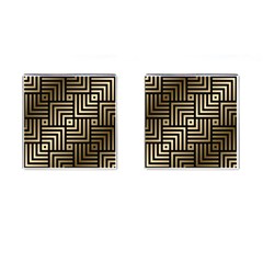 Geometric Pattern   Seamless Luxury Gold Vector Cufflinks (square) by Sudhe