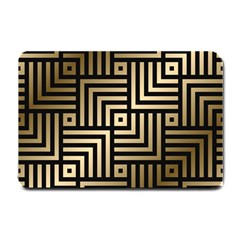 Geometric Pattern   Seamless Luxury Gold Vector Small Doormat  by Sudhe