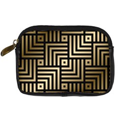 Geometric Pattern   Seamless Luxury Gold Vector Digital Camera Leather Case by Sudhe