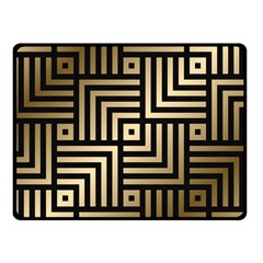 Geometric Pattern   Seamless Luxury Gold Vector Fleece Blanket (small) by Sudhe