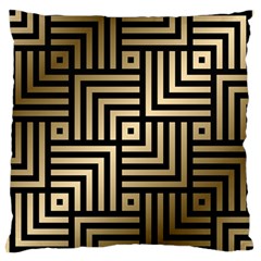 Geometric Pattern   Seamless Luxury Gold Vector Large Cushion Case (two Sides) by Sudhe