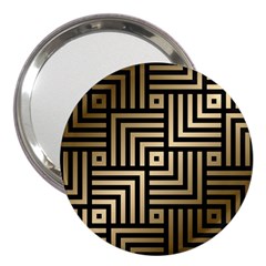 Geometric Pattern   Seamless Luxury Gold Vector 3  Handbag Mirrors by Sudhe