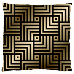 Geometric Pattern   Seamless Luxury Gold Vector Large Flano Cushion Case (one Side) by Sudhe