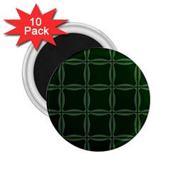 Background Pattern Design Geometric Green 2 25  Magnets (10 Pack)  by Sudhe