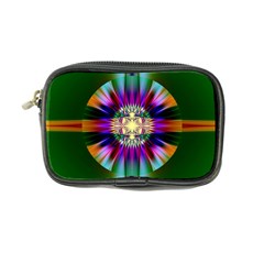 Abstract Art Fractal Creative Green Coin Purse by Sudhe