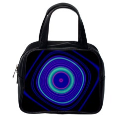 Digital Art Background Pink Blue Classic Handbag (one Side) by Sudhe