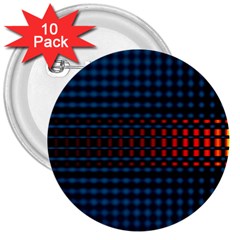 Signal Background Pattern Light Texture 3  Buttons (10 Pack)  by Sudhe