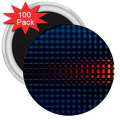 Signal Background Pattern Light Texture 3  Magnets (100 Pack) by Sudhe