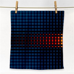 Signal Background Pattern Light Texture Face Towel by Sudhe