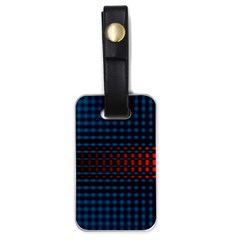 Signal Background Pattern Light Texture Luggage Tag (one Side) by Sudhe