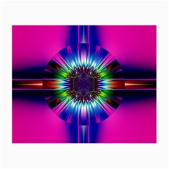 Abstract Art Fractal Creative Pink Small Glasses Cloth by Sudhe