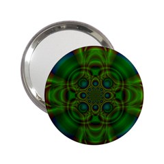 Abstract Background Design Green 2 25  Handbag Mirrors