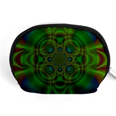 Abstract Background Design Green Accessory Pouch (medium) by Sudhe