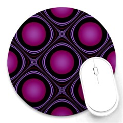 Abstract Background Design Purple Round Mousepads by Sudhe