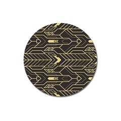 Abstract Art Deco Seamless Pattern Vector Magnet 3  (round) by Sudhe