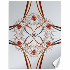 Artwork Fractal Allegory Art Floral Canvas 12  X 16  by Sudhe